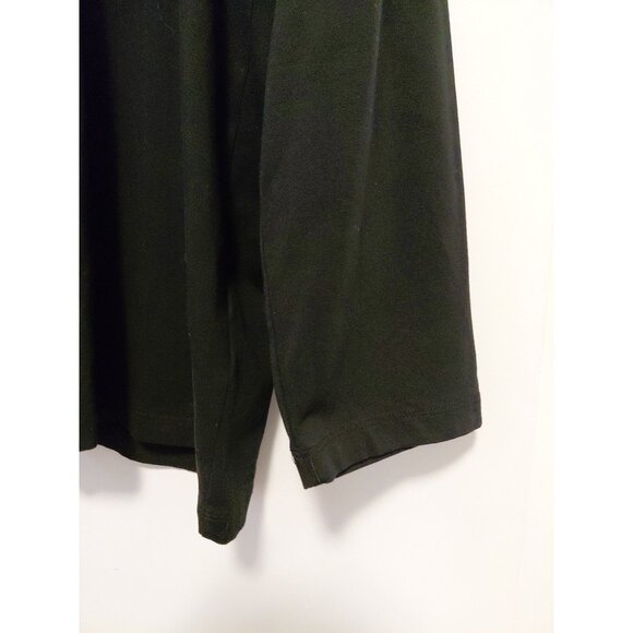 CJ Banks Snowman Christmas Top Black Long Sleeves 2X - Picture 3 of 5